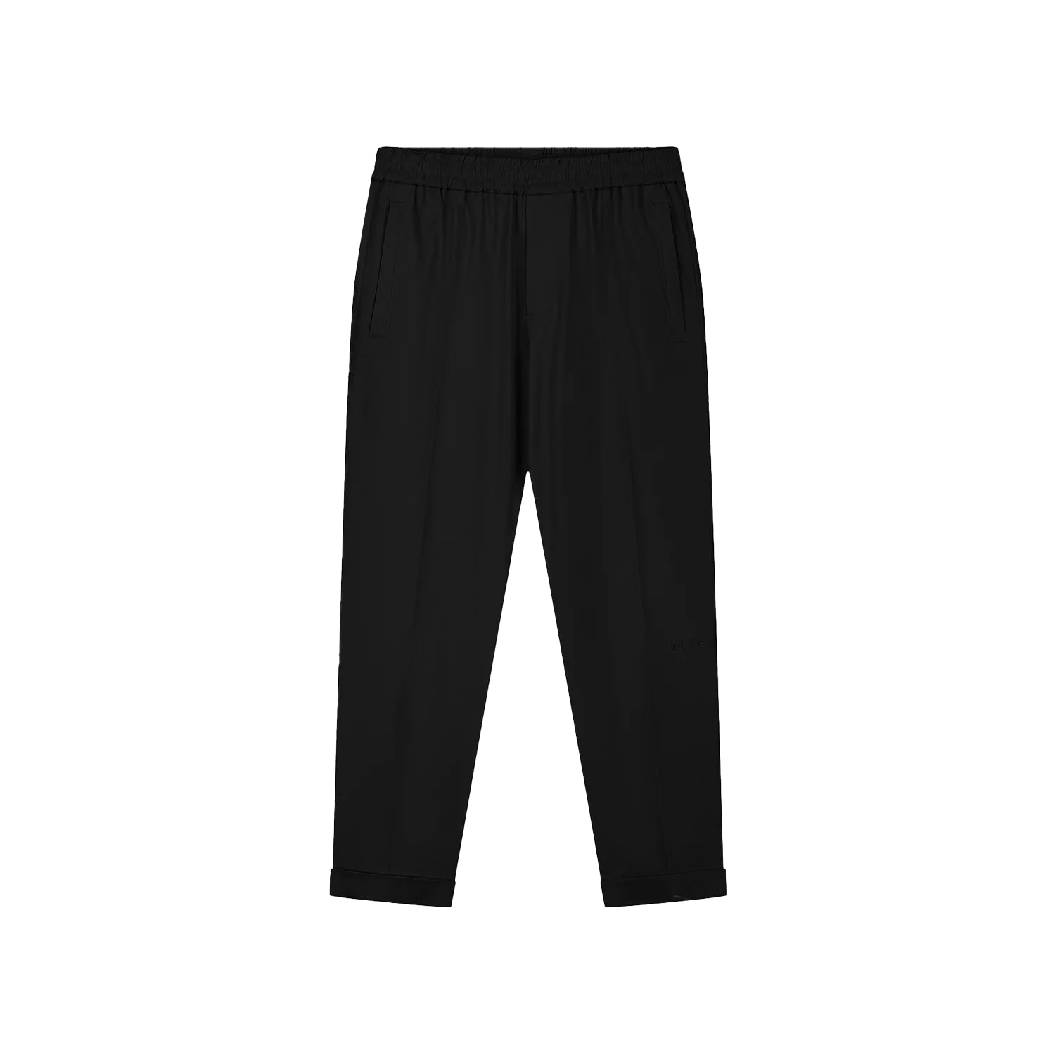 olaf_olaf slim cotton trousers_black_3_4