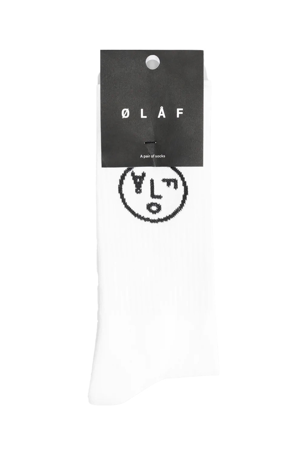 Olaf Face Logo Socks, white