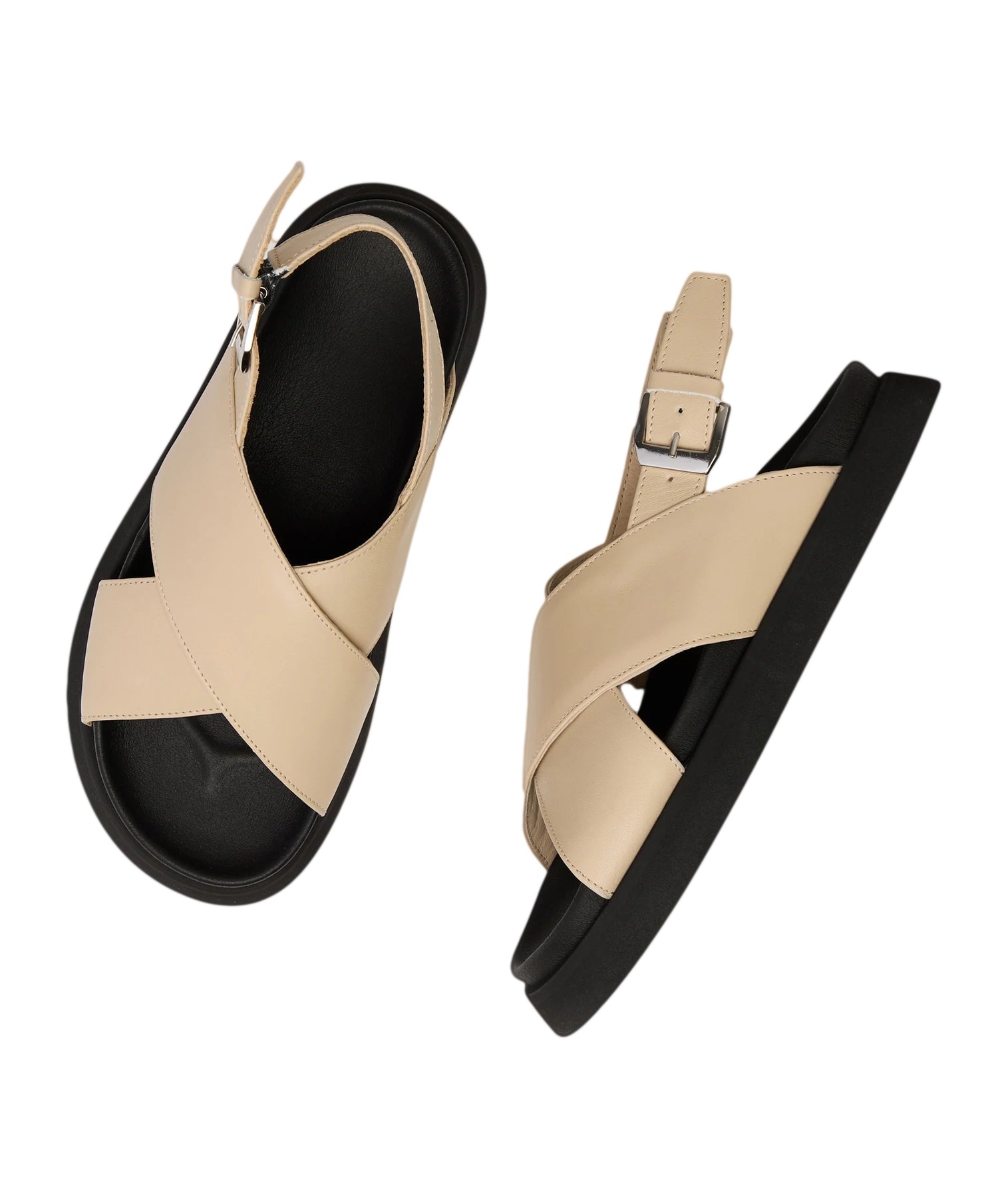 Yodi Sandals, off white leather