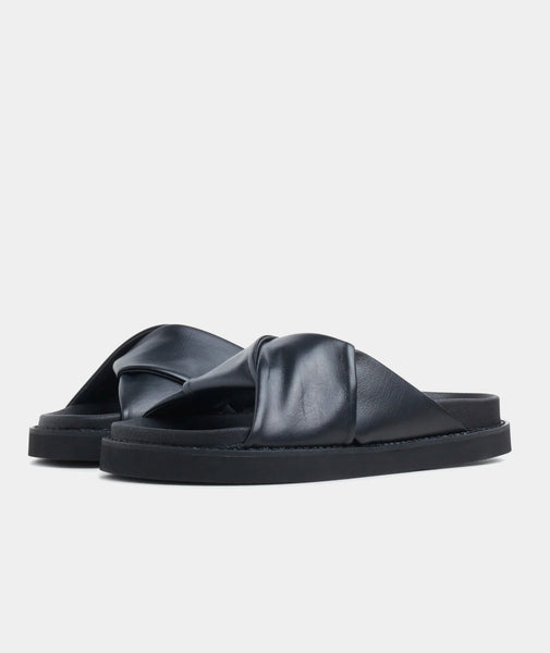 Yodoa Sandals, black leather