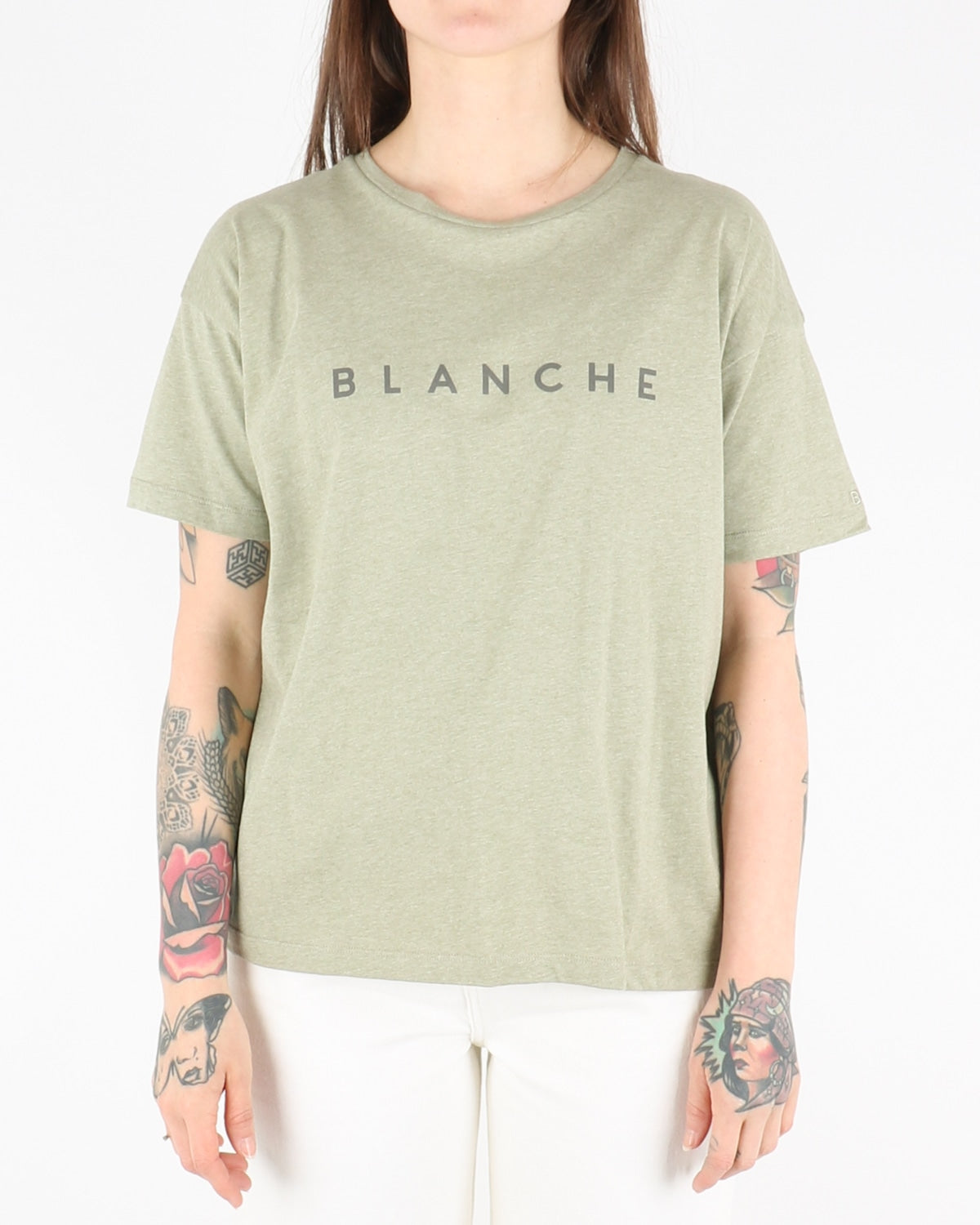 Main Melange T- Shirt, gray green