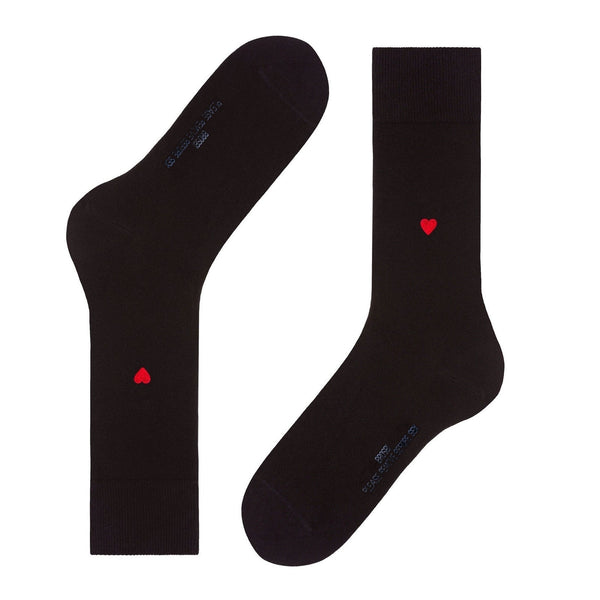 The Icon Socks Heart, black