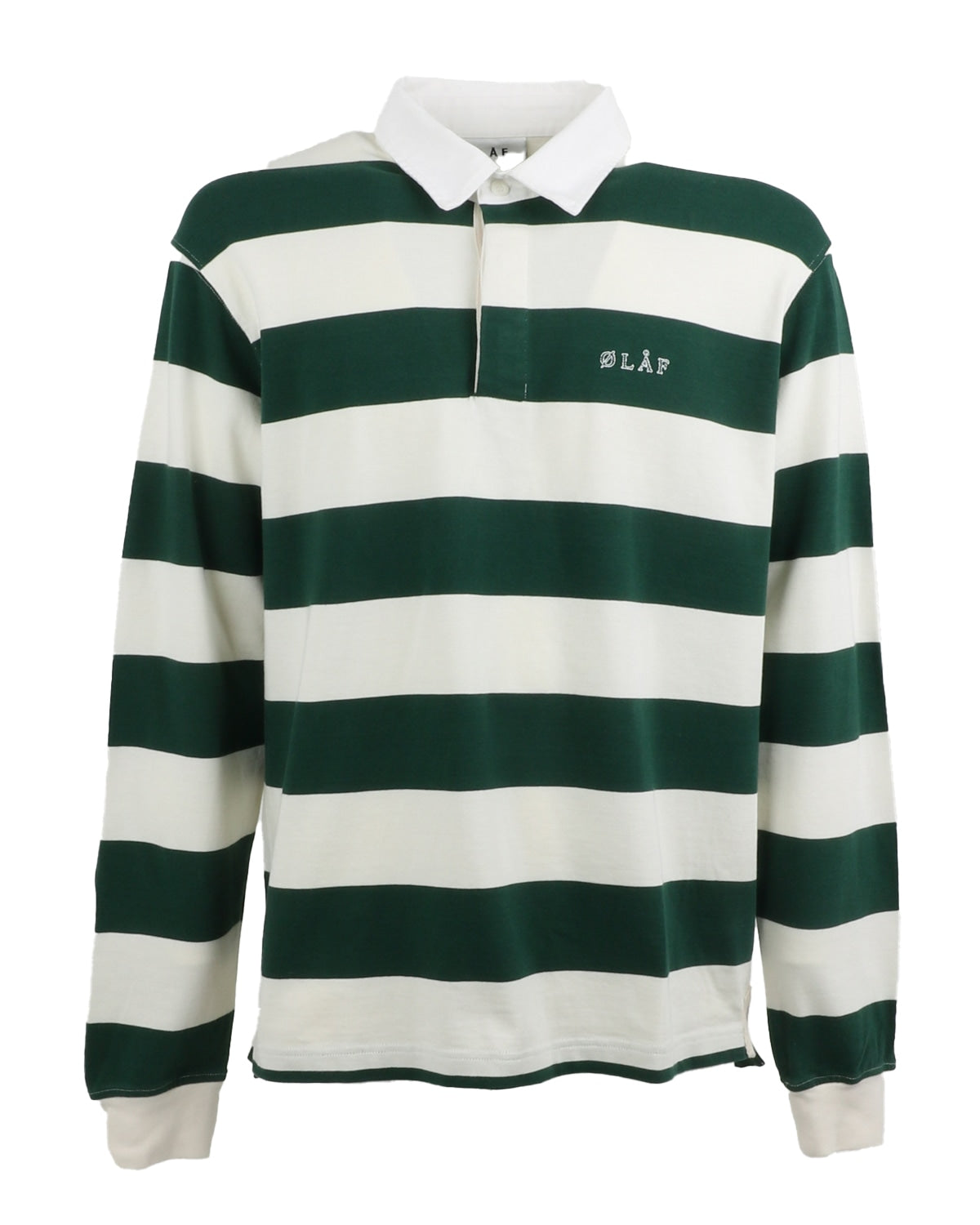 olaf hussein_olaf striped polo_white forest green_1_3