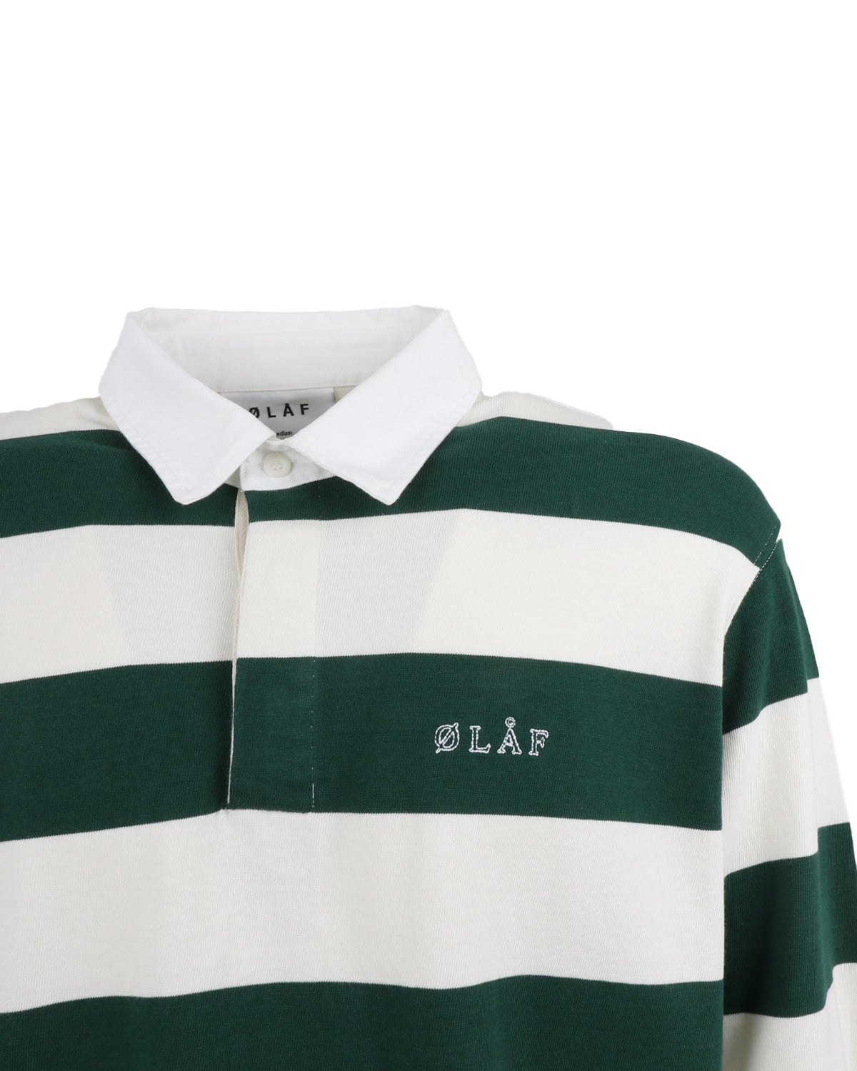 olaf hussein_olaf striped polo_white forest green_3_3