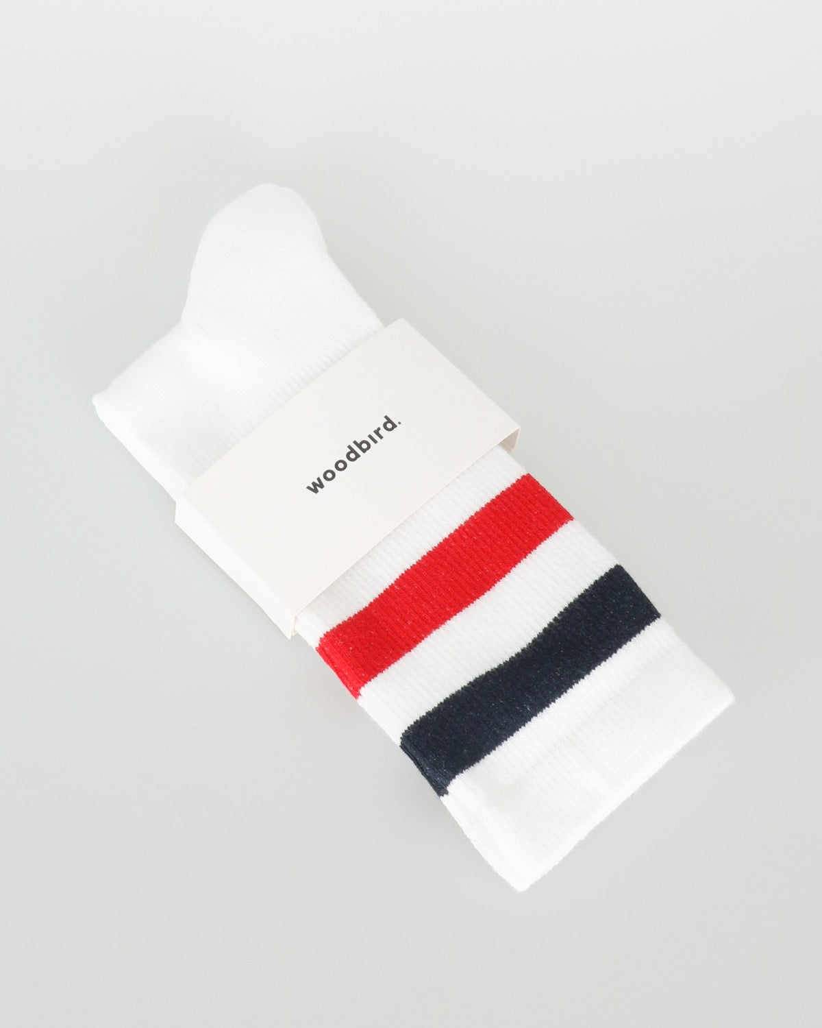 woodbird_tennis socks_white navy red navy_1_2