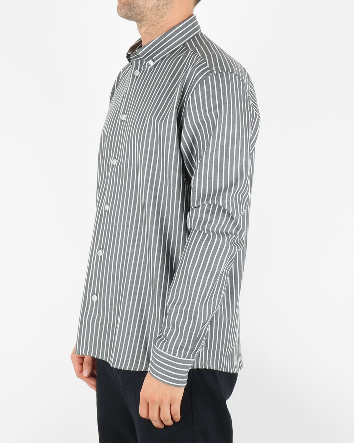 woodbird_trime stripe shirt_grey white_2_3